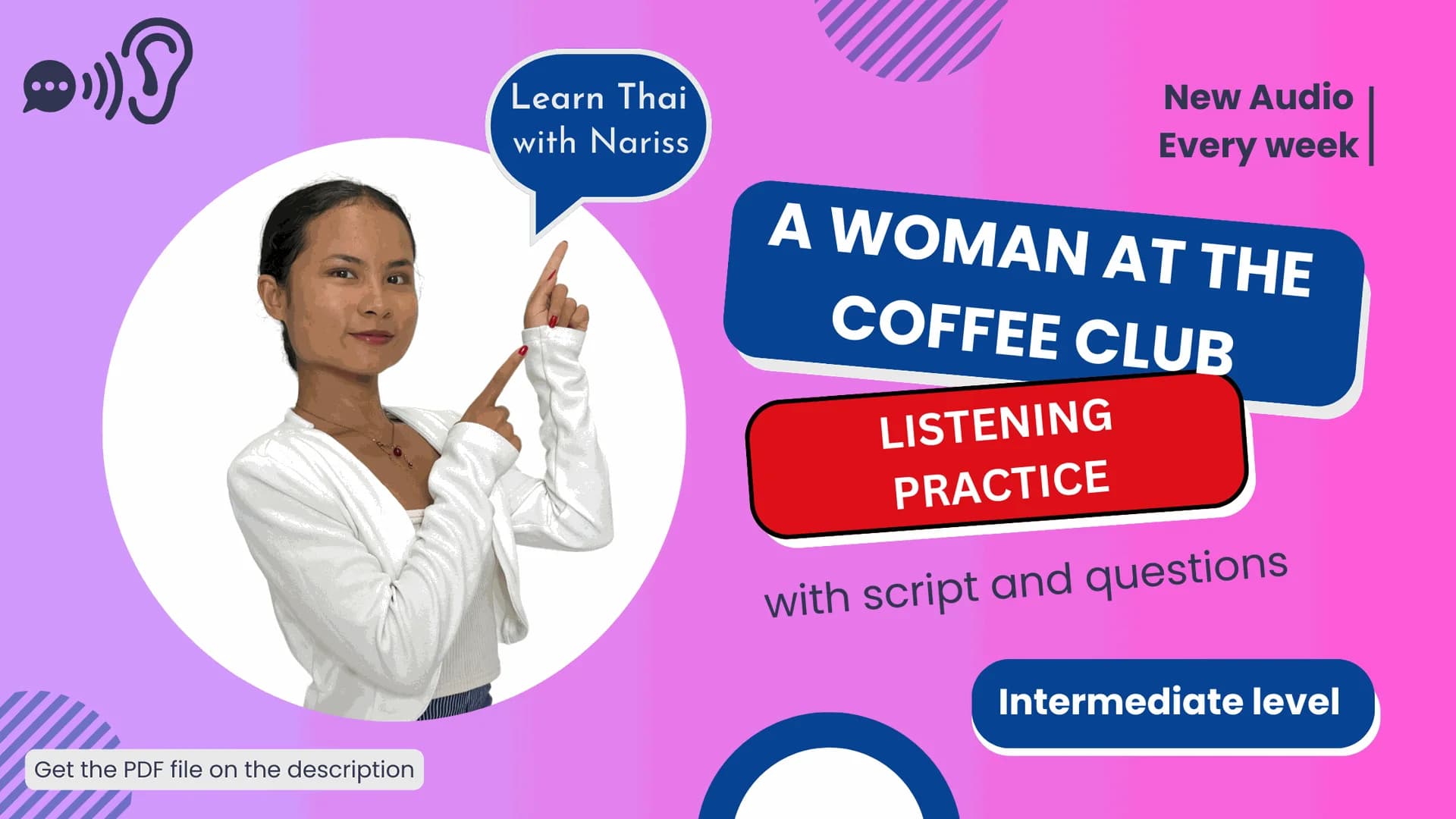 Thai Listening Practice: A Day at the Coffee Club