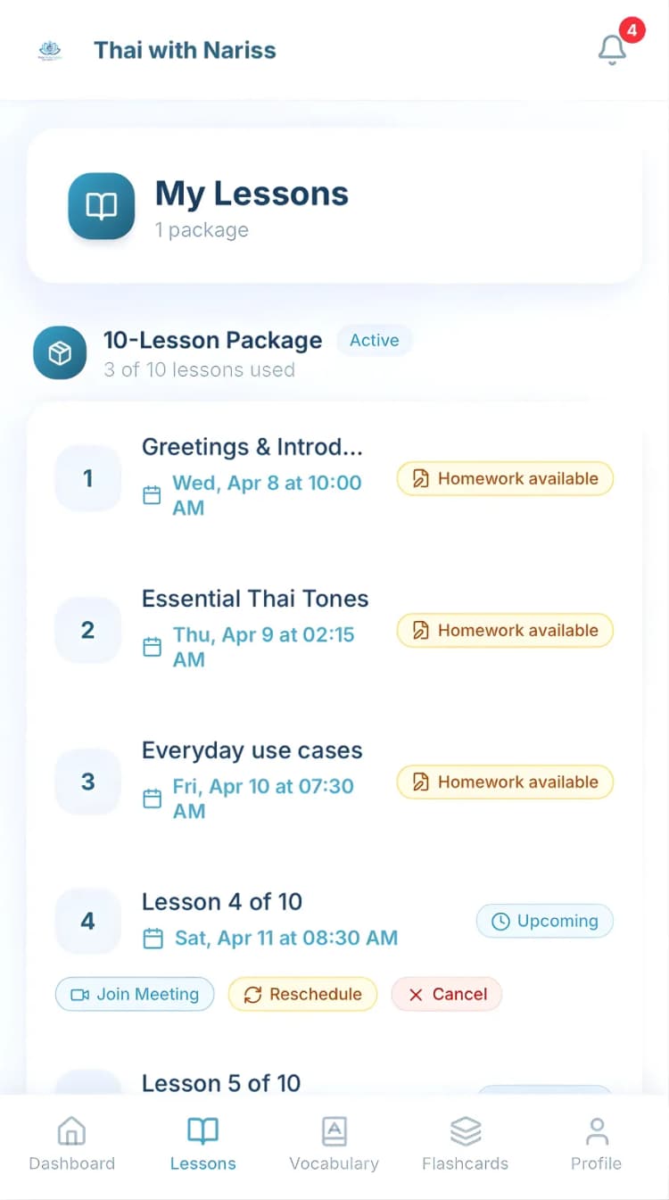 Flashcard study session on mobile with spaced repetition