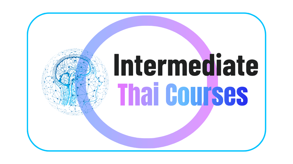 circle blue and pink with intermediate courses text